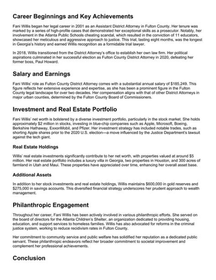 Earnings and Philanthropic Endeavors ·