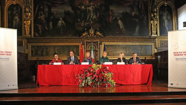 Wide media coverage of the 2018 EU – China Tourism Year Launch in Venice